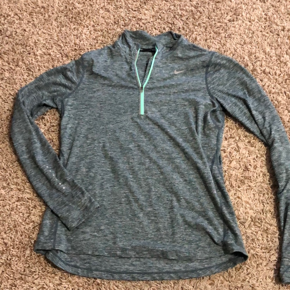 Nike Running Dri-Fit Pullover, Activewear, turquoise/teal color